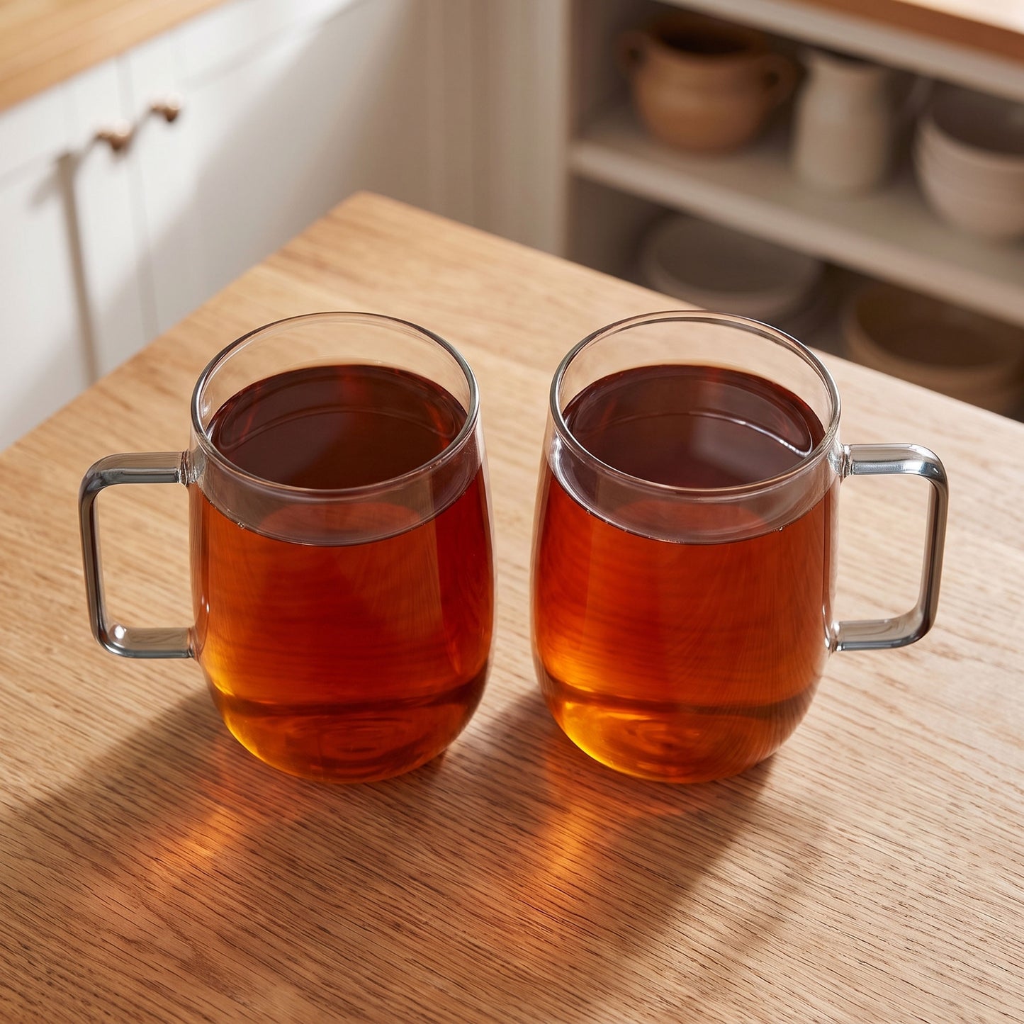 AdHoc Yuna Smoke Glass Tea Cups – 2 Piece Set (560ml)