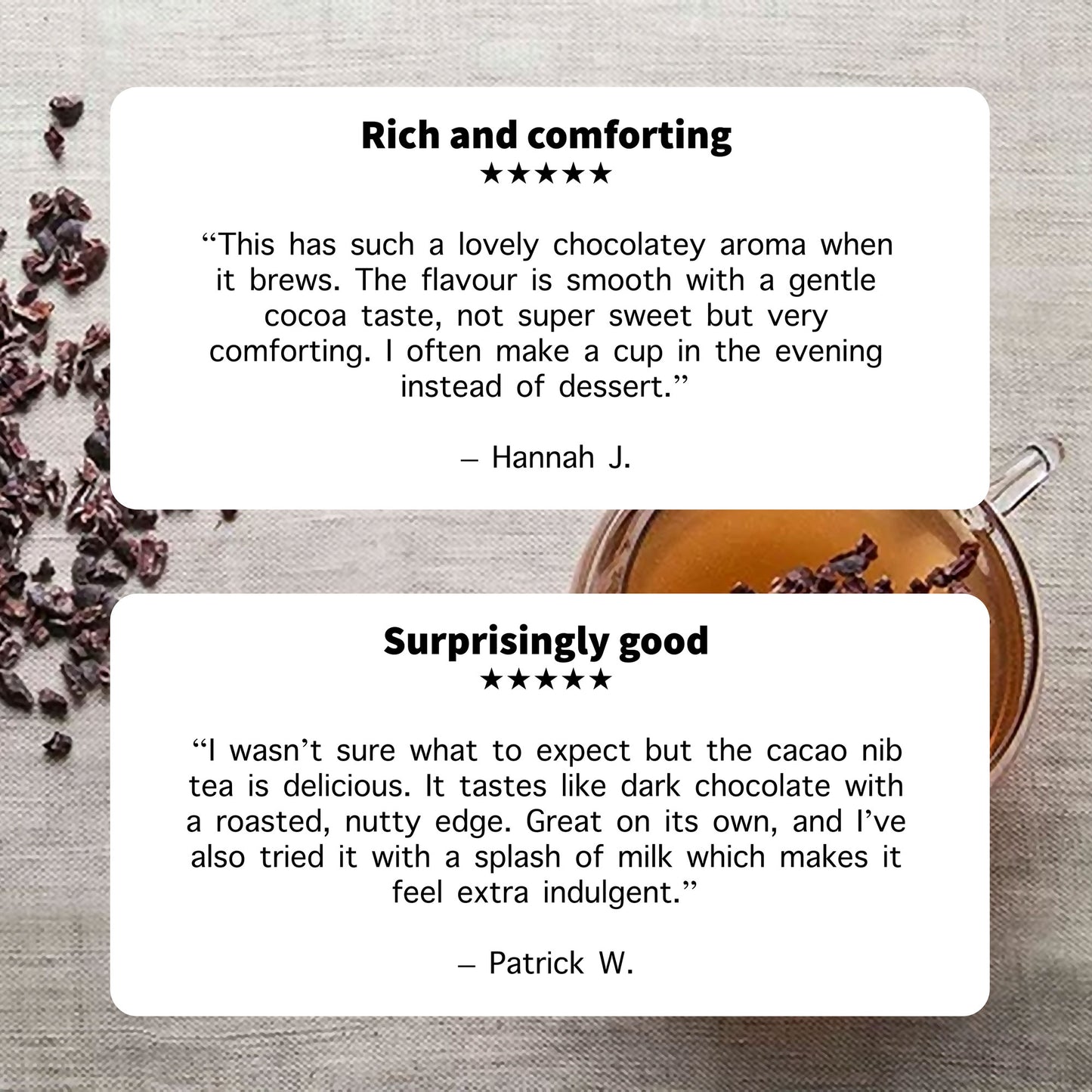 Organic Chocolate Cacao Nib Tea