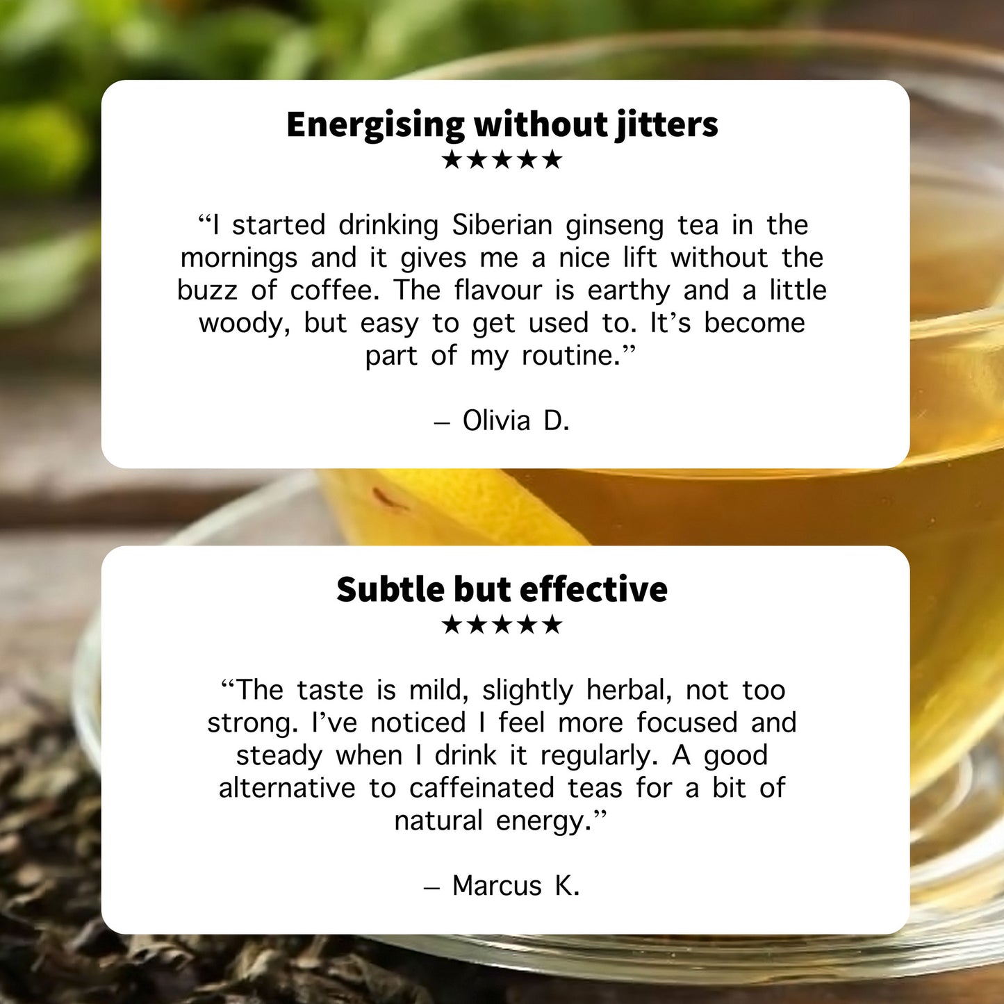 Organic Siberian Ginseng Root Herbal Tea