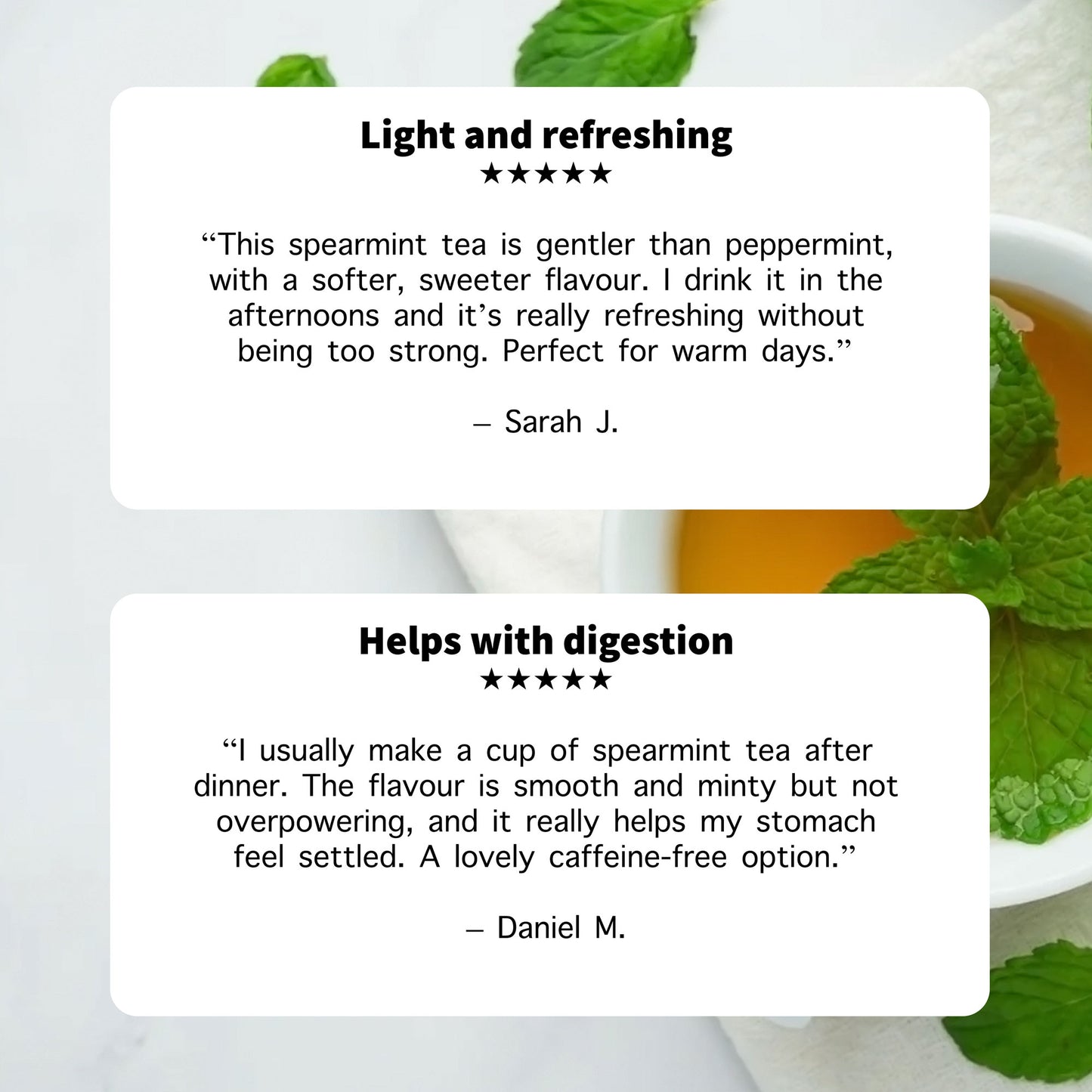 Organic Spearmint Herbal Tea
