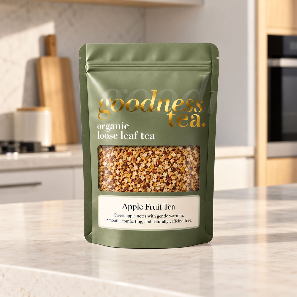 Goodness Tea Organic Apple Fruit Tea pouch