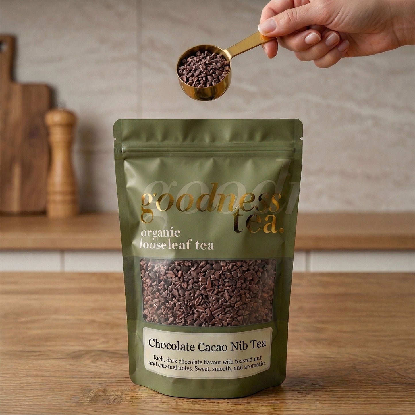 Organic Chocolate Cacao Nib Tea