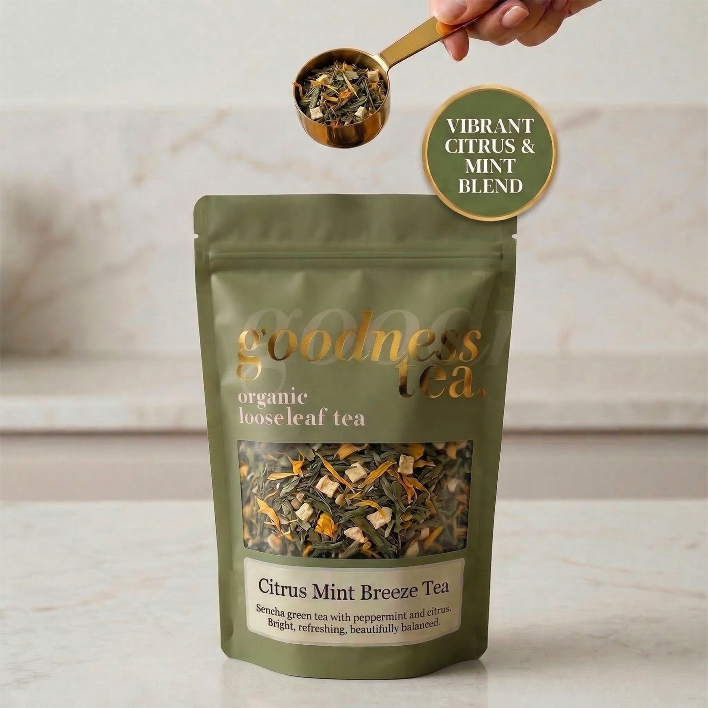 Organic Citrus Mint Breeze Green Tea