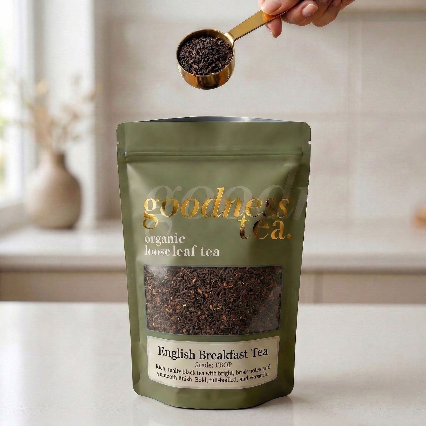 Organic English Breakfast Black Tea (FBOP)