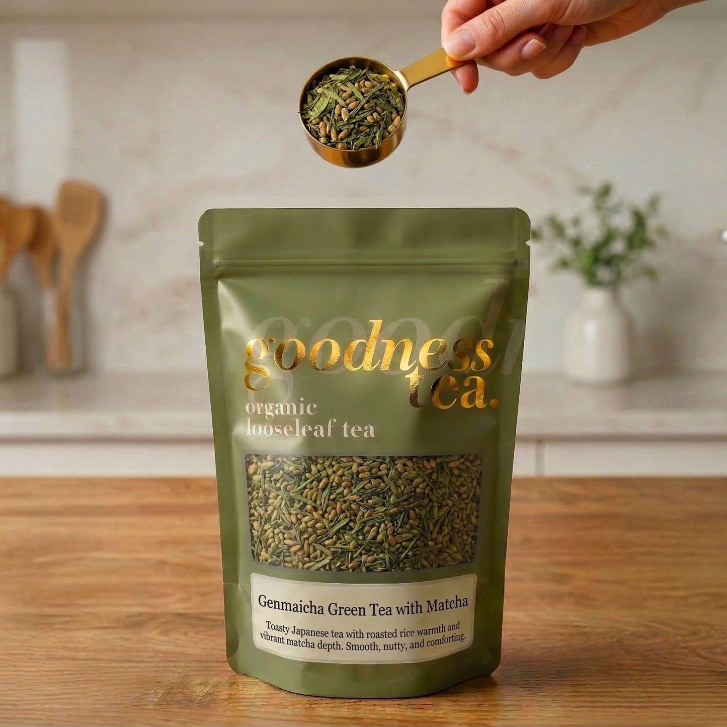 Organic Genmaicha with Matcha Green Tea