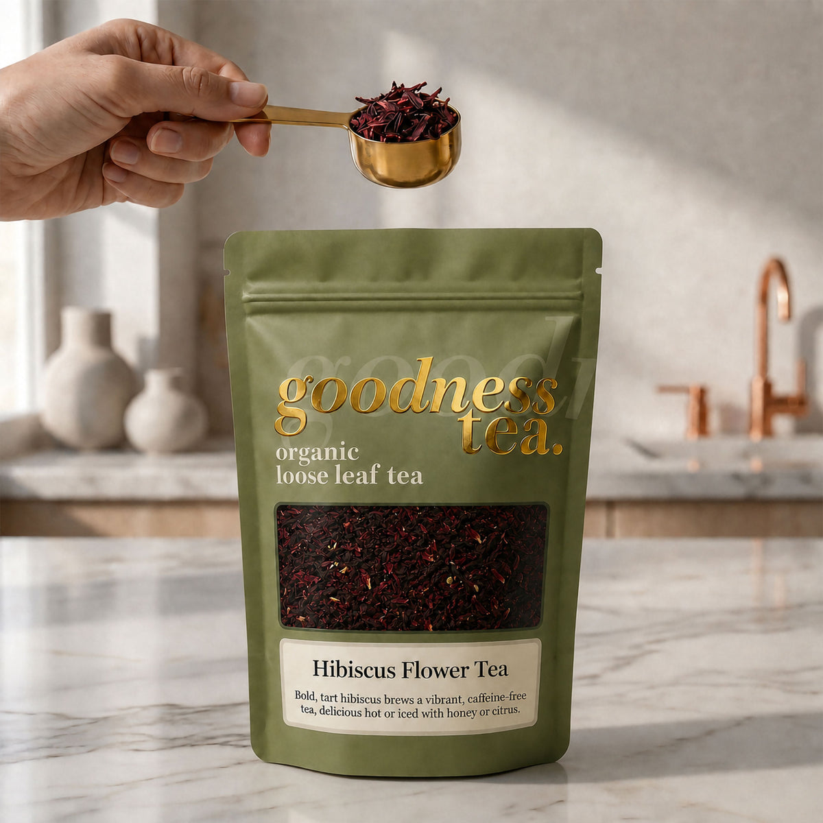 Organic Hibiscus Flower Herbal Tea