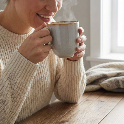 Mason Cash Reactive Glaze, Set of 4 Mugs (Cream)