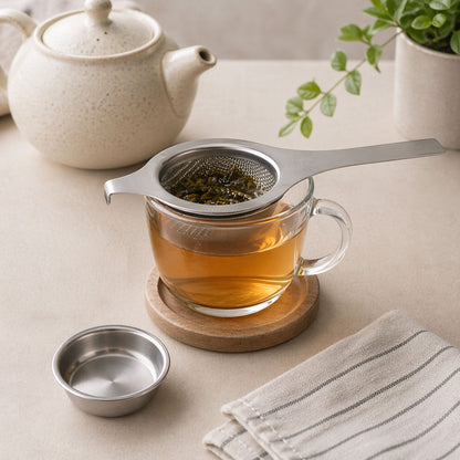 Deluxe Single Handle Tea Strainer