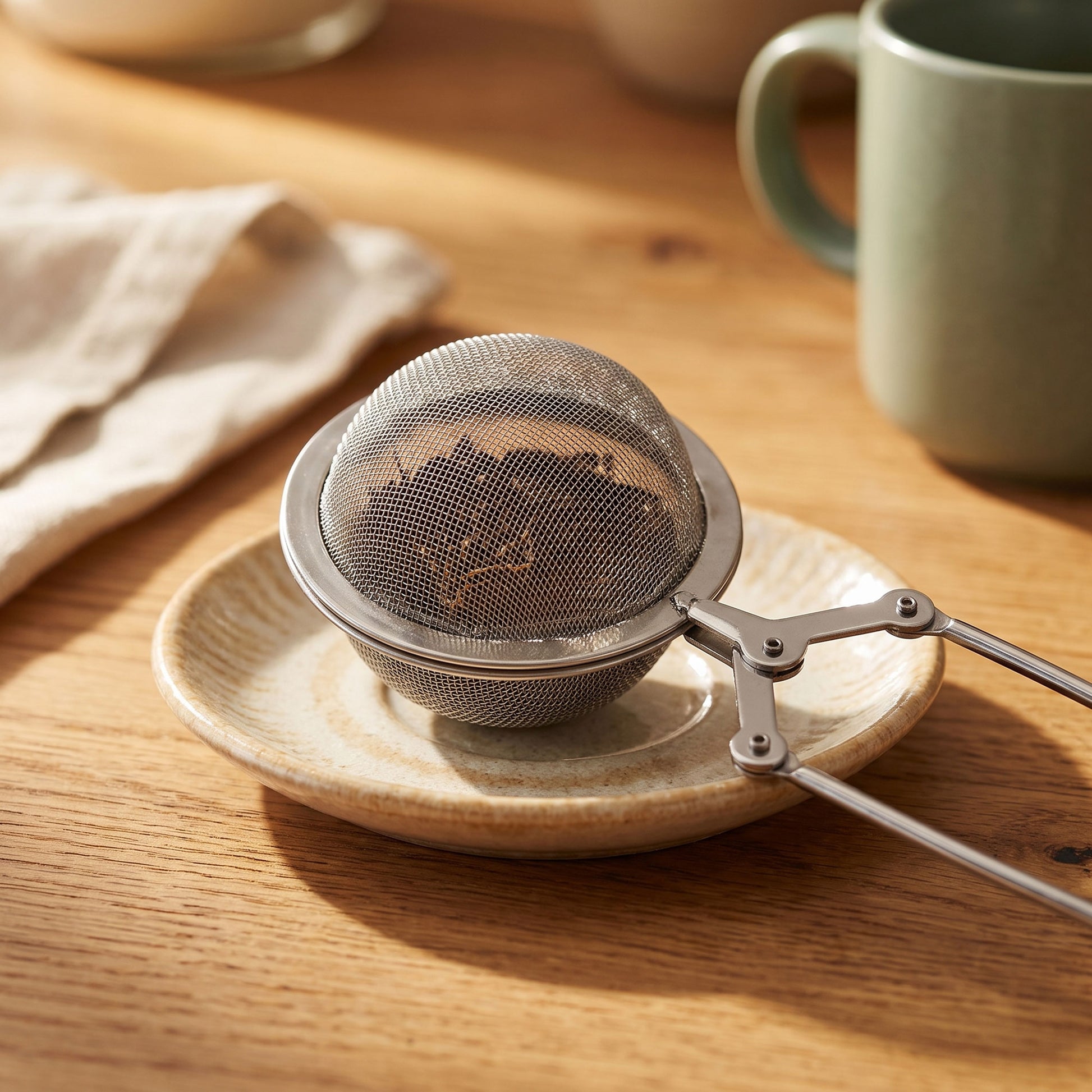 Snap Sphere stainless steel tea ball infuser