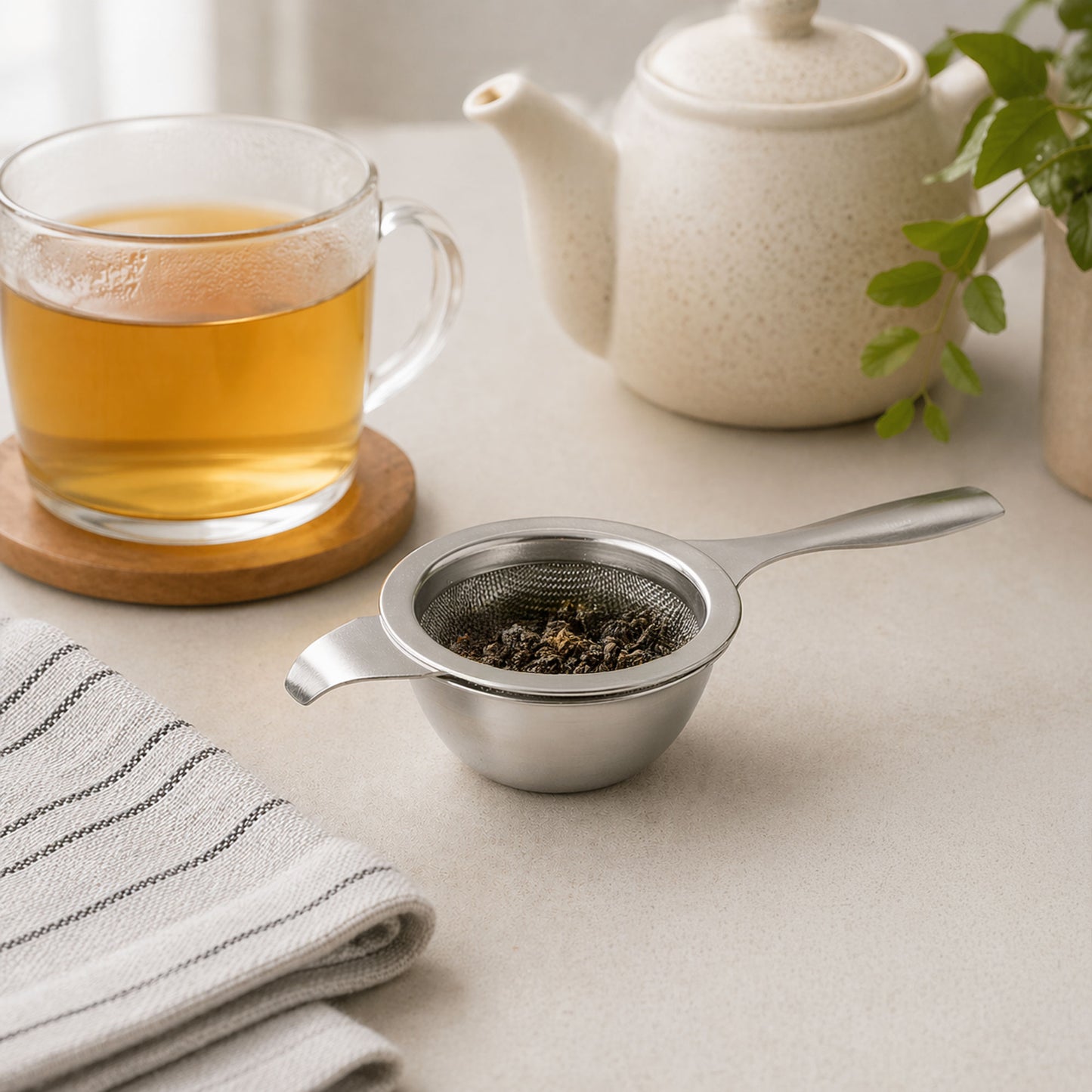 Single Handle Tea Strainer