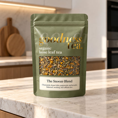 Goodness Tea Organic The Snooze Blend Herbal Tea pouch